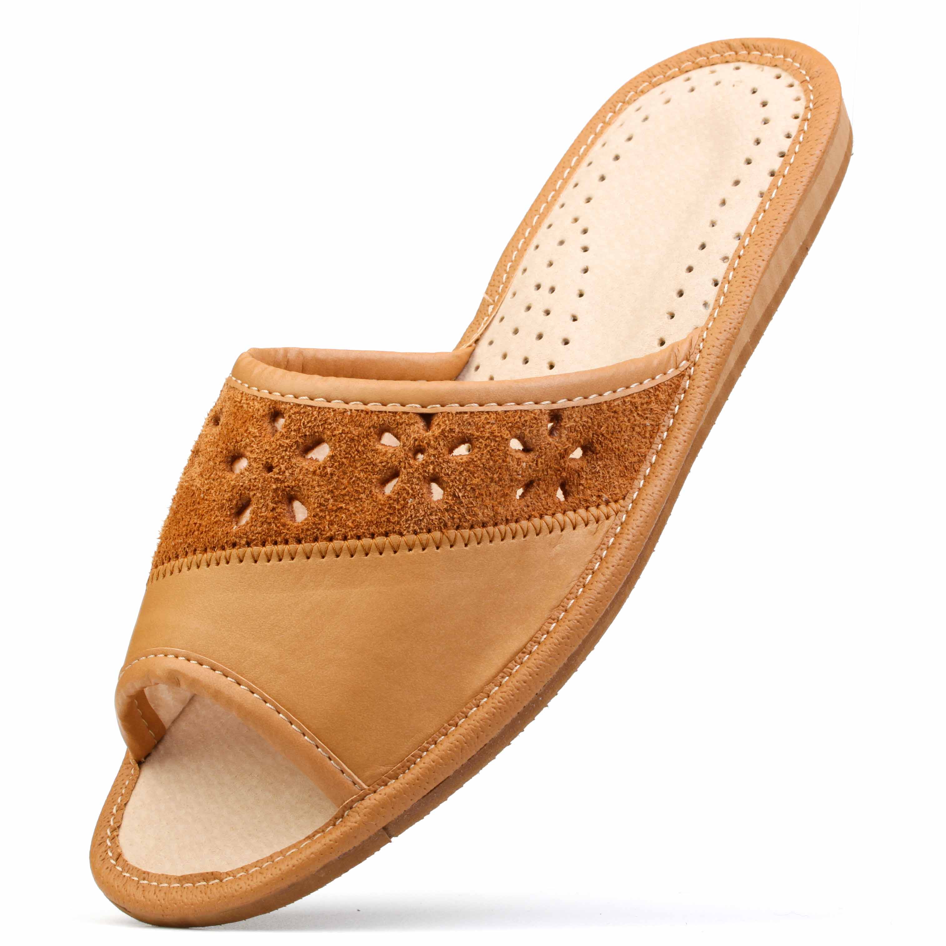 Kapcie damskie skórzane 1106